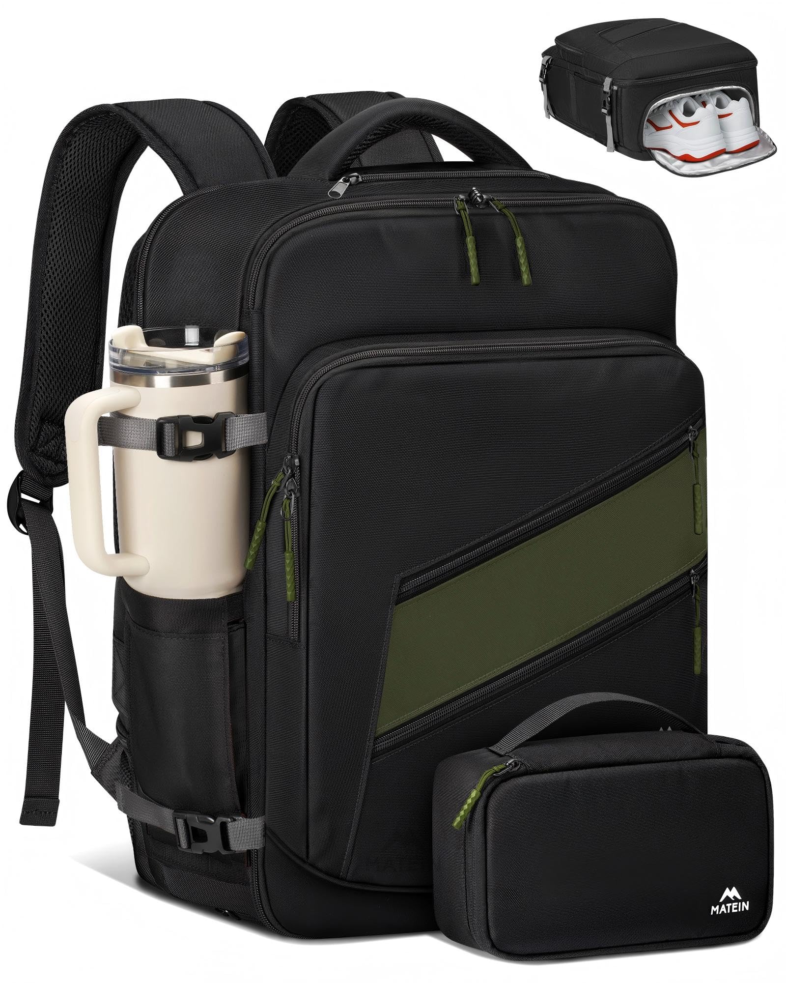 MATEIN Carry on Backpack, Extra Large Expandable Travel Backpack for Men | Airpl