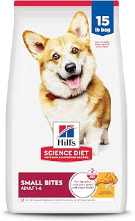 Hill's Science Diet Adult 1-6 Small Bites Dry Dog Food | #1 Veterinarian Recommended, Chicken & Barley, 15 lb. Bag
