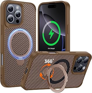 Designed for iPhone 16 Pro Case with Stand, Desert Titanium