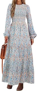 PRETTYGARDEN Floral Wedding Guest Dresses for Women Casual Dress for Women