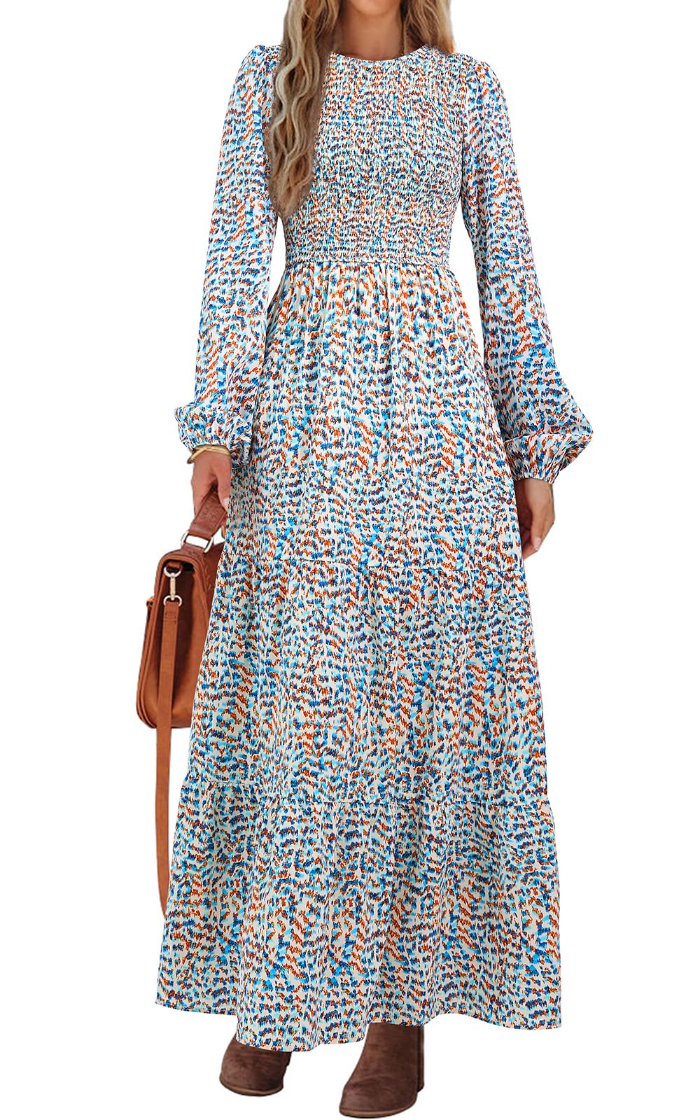 PRETTYGARDEN Floral Wedding Guest Dresses for Women Casual Dress for Women