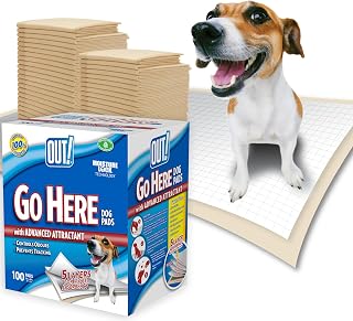 OUT! Go Here Pads for Dogs and Puppies - Pack of 100