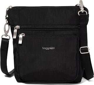 Baggallini Modern Pocket Crossbody Bag w/EMF Blocking Pocket - Lightweight 8.8"x8.5" Handbag Purse with RFID