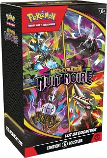 Pokémon : Mega Evolution Booster Pack - Black Night (6 Boosters)