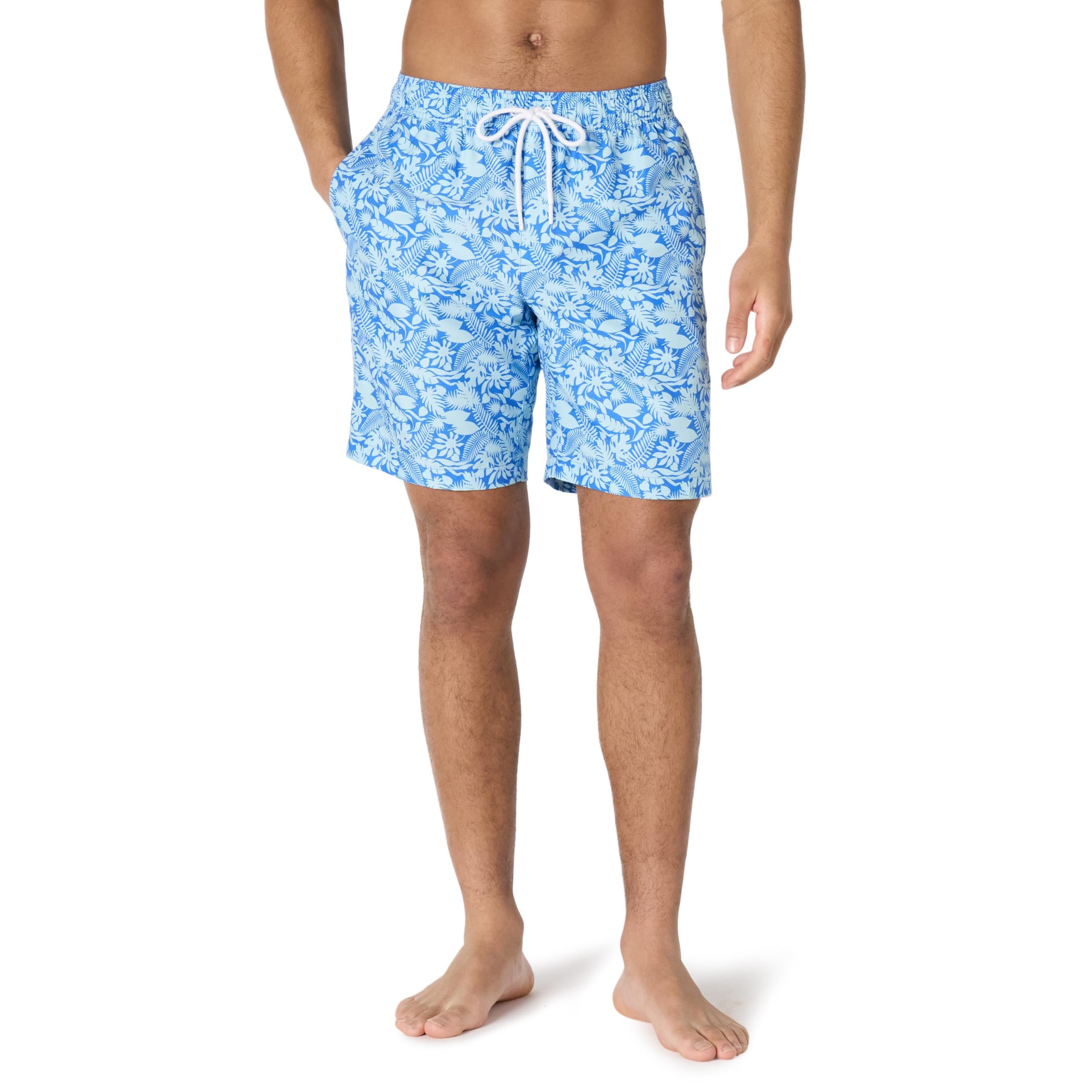Amazon Essentials Men's Swimming Shorts Long Swimming Trunks 23 cm with Mesh Lin