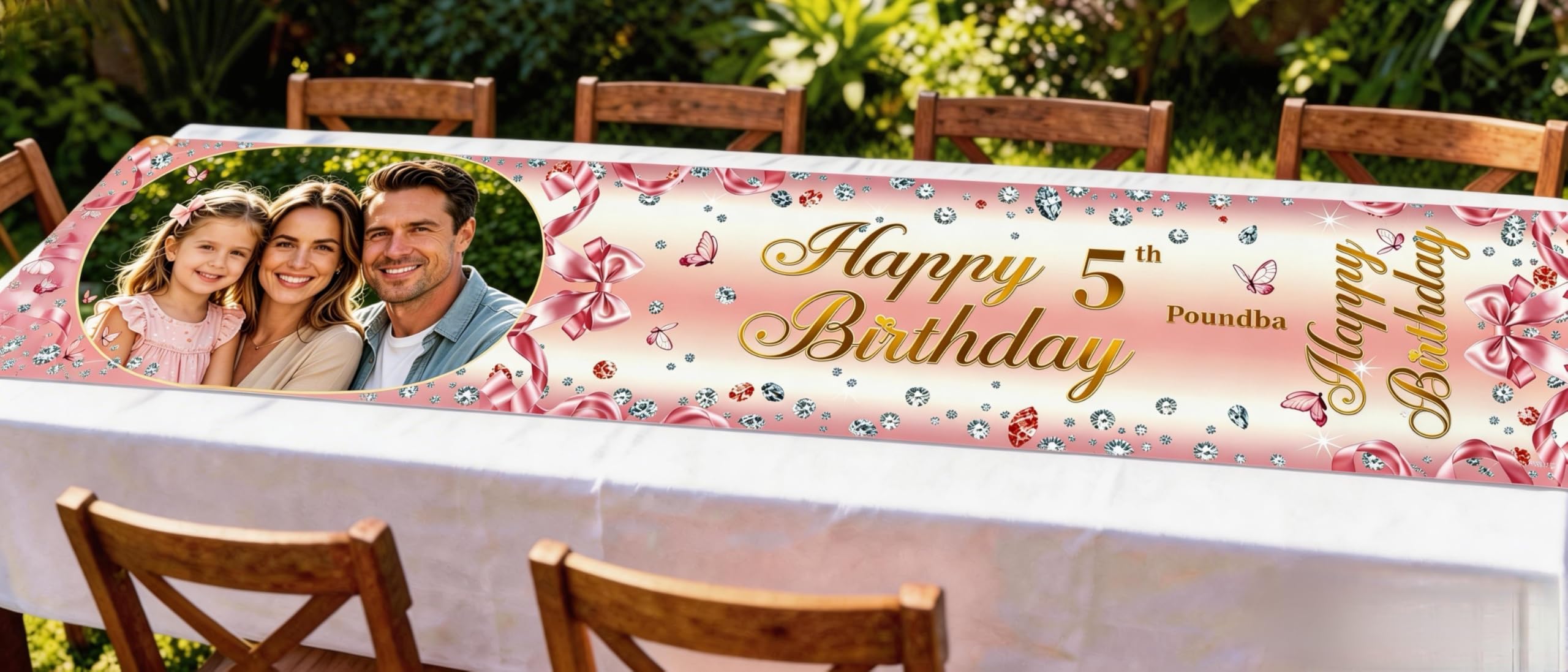 Custom Happy Birthday Banner, Personalised Birthday Banner, Happy Birthday Backg