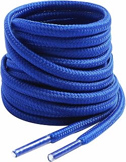 VSUDO Round Shoe Laces, Diameter 4 mm for Work Shoes, Shoelaces for Hiking/Safety/Trekking Shoes for Women or Men