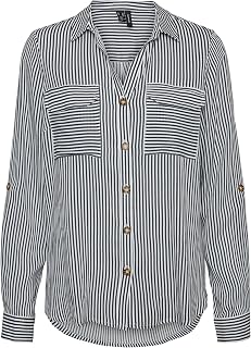 VERO MODA Vmbumpy L/S Shirt New Wvn Noos Vmbumpy L S T-Shirt New Wvn Noos Women (Pack of 1)