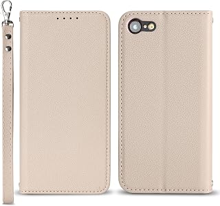 【Hamany】 対応 iphone se ケース 手帳型 iphone se3 ケース iphone se2 ケース-アプリコットベージュ