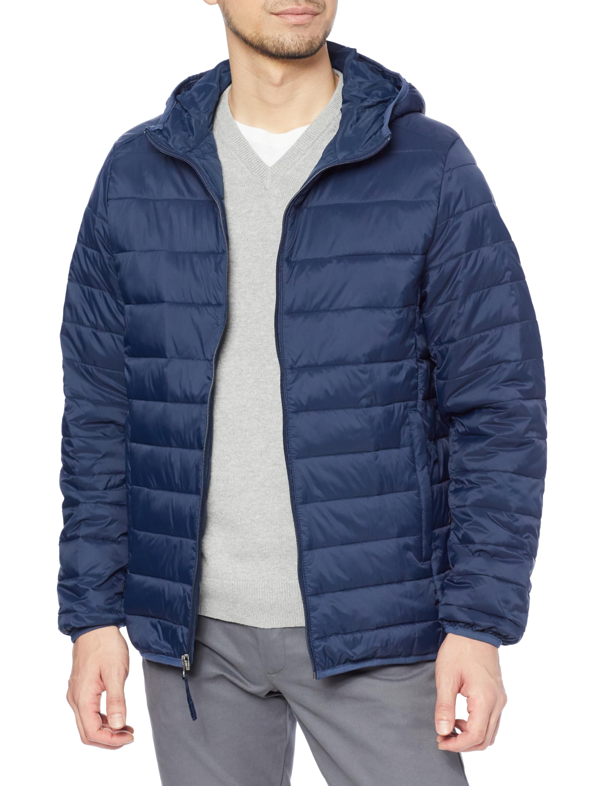 Amazon Essentials Men's Lightweight Packable Waterproof Puffer Jacket with Hood