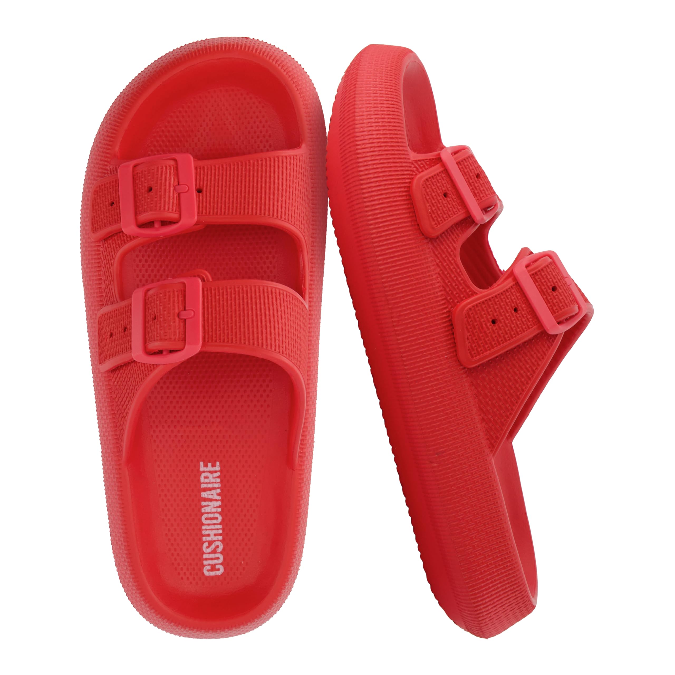 CUSHIONAIRE Women's Fame Cloud Recovery Slide with +Comfort