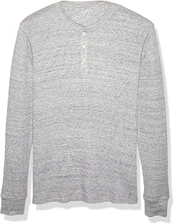 Amazon Essentials Men's Slim-Fit Long-Sleeve Waffle Henley Shirt