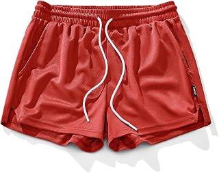 AIMPACT Mens Mesh Running Shorts Quick Dry Gym Athletic Workout Shorts with Pockets