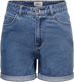 ONLY Denim Shorts ONLVEGA High Waist Regular Fit Denim Shorts