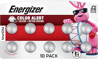 Energizer CR2032 Batteries (10 Pack), 3V Lithium Coin Batteries