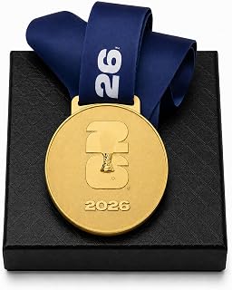 AROBED 2026 World Champion Medal Replica,2.76in Soccer Medal in Zinc Alloy | Sports Memorabilia and Collectible for Display Cases, Desks, Shelves, Game Rooms, Office Decor, Gifts for Fans
