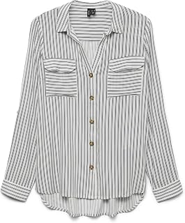 VERO MODA Vmbumpy L/S Shirt New Wvn Noos Vmbumpy L/S - New Wvn Noos Women's T-Shirt (Pack of 1)