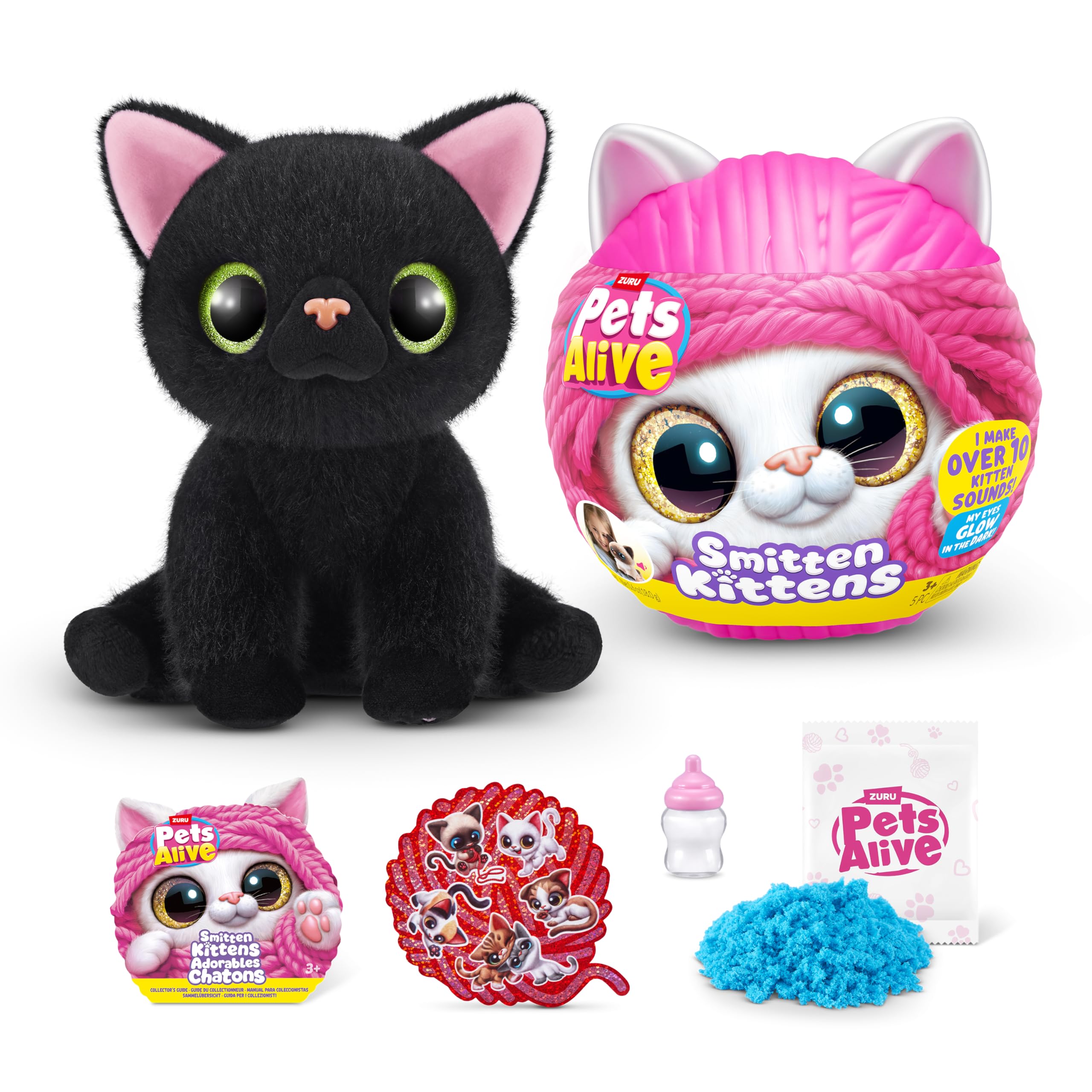 Pets Alive Smitten Kittens Surprise (Bombay Cat Lucky) by ZURU Nurture Play Soft
