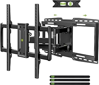 Full Motion TV Wall Mount for 55/65/75/85/86/90 inch TVs, Heavy Duty Sliding Bracket with Tool-Free Tilt up to 150 lbs, Wall Mount with Dual Articulating Arms, VESA 600x400mm, 12-24" Studs-USX MOUNT