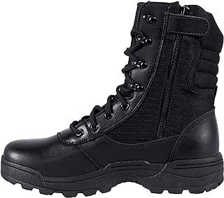 RIELD Men's Military Tactical Work Boots Side Zipper Jungle Army Combat Boots