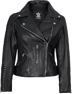 Decrum Asymmetrical Style Womens Leather Jacket