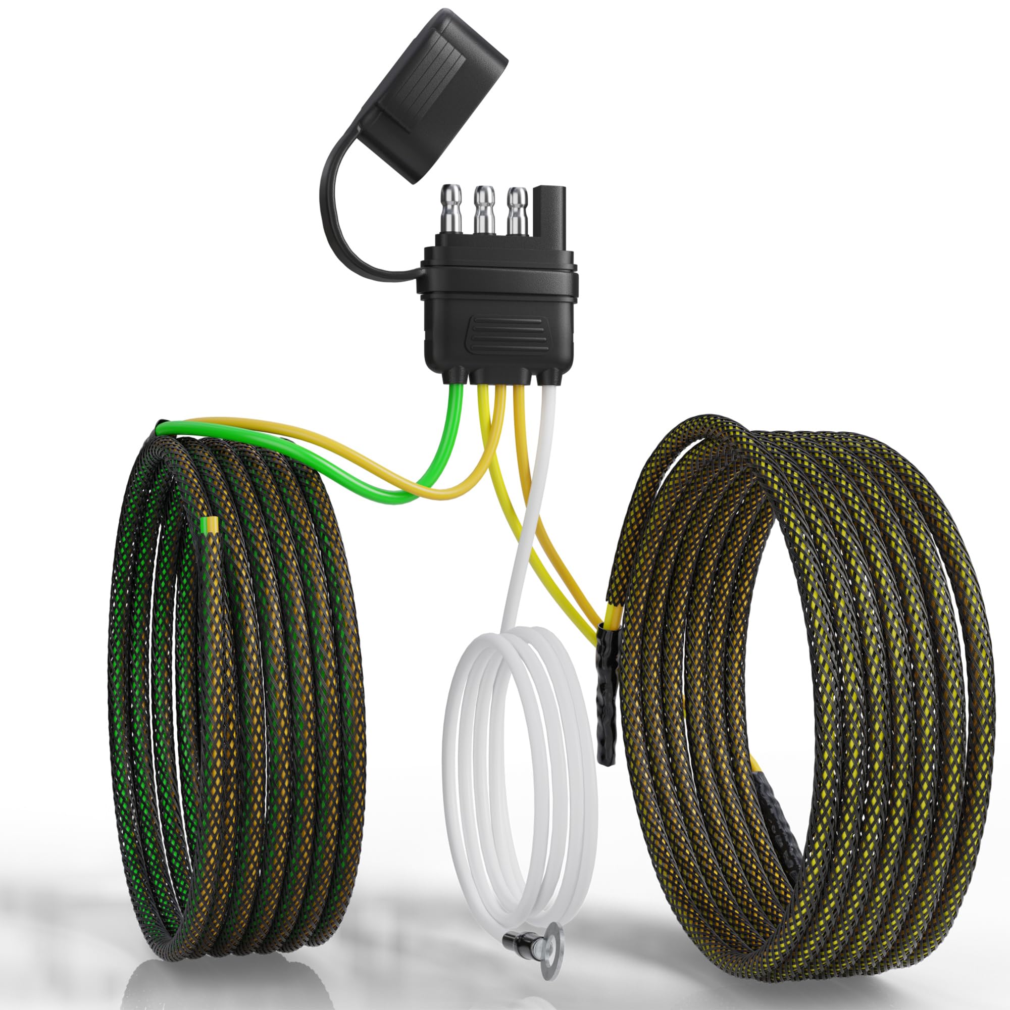 Oyviny 4 Pin 5 Wire Trailer Wiring Harness 22FT for Rewiring Both-Side Taillight