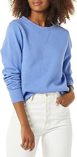 Amazon Essentials Womens Fleece Crewneck Pullover Sweatshirt (Available in Plus Size)