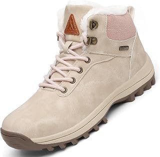 Mishansha Homme Femme Bottes de Neige Hiver Randonnée Chaussures Trekking Imperméable Outdoor Boots Taille 36-48 EU