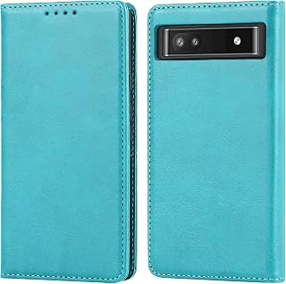 【Hamany】 対応 pixel 6a ケース 手帳型 グーグルピクセル6a ケース カード収納 -ファッションスカイブルー