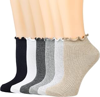 Mcool Mary Womens Ankle Ruffle Socks 6 Pack