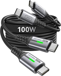 INIU 100W USB C to USB C Cable, [1 m + 1 m] Type-C PD 5A Cable Fast