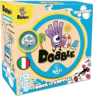 Asmodee - DOBBLE WATERPROOF - Water Resistant Playing Cards