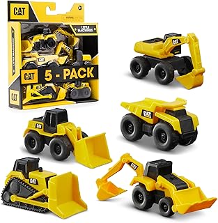 CAT Construction Little Machines 5 pack Assortment 82150, Black