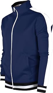 Screenshotbrand Men's Top Quality Hiphop Style Slim Track Jacket with Side Ties