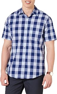Amazon Essentials Herren Kurzärmliges Freizeithemd aus Popeline