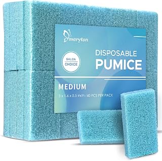 Maryton Disposable Foot Scrubber Pedicure Pumice Stone for Feet, 40PCS