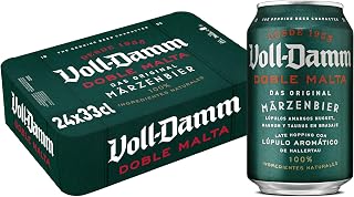 Voll-Damm | Double Malt Beer | Citrus and Fruity Touch | Consistent Foam | Pack 24 x 330 ml | Total 7900 ml