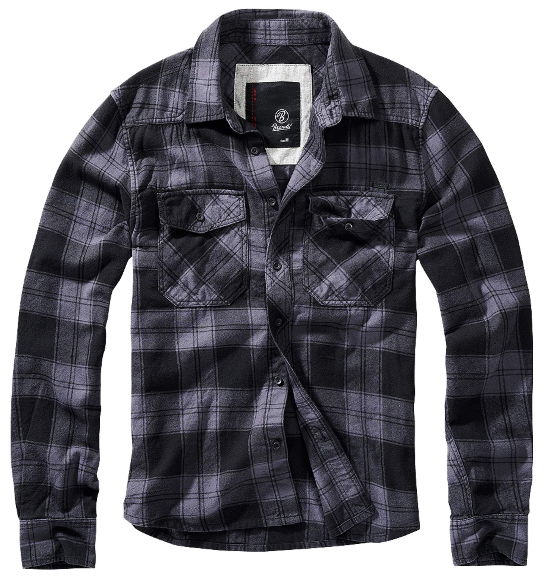 Brandit Plaid Shirt Men Flannel Shirt