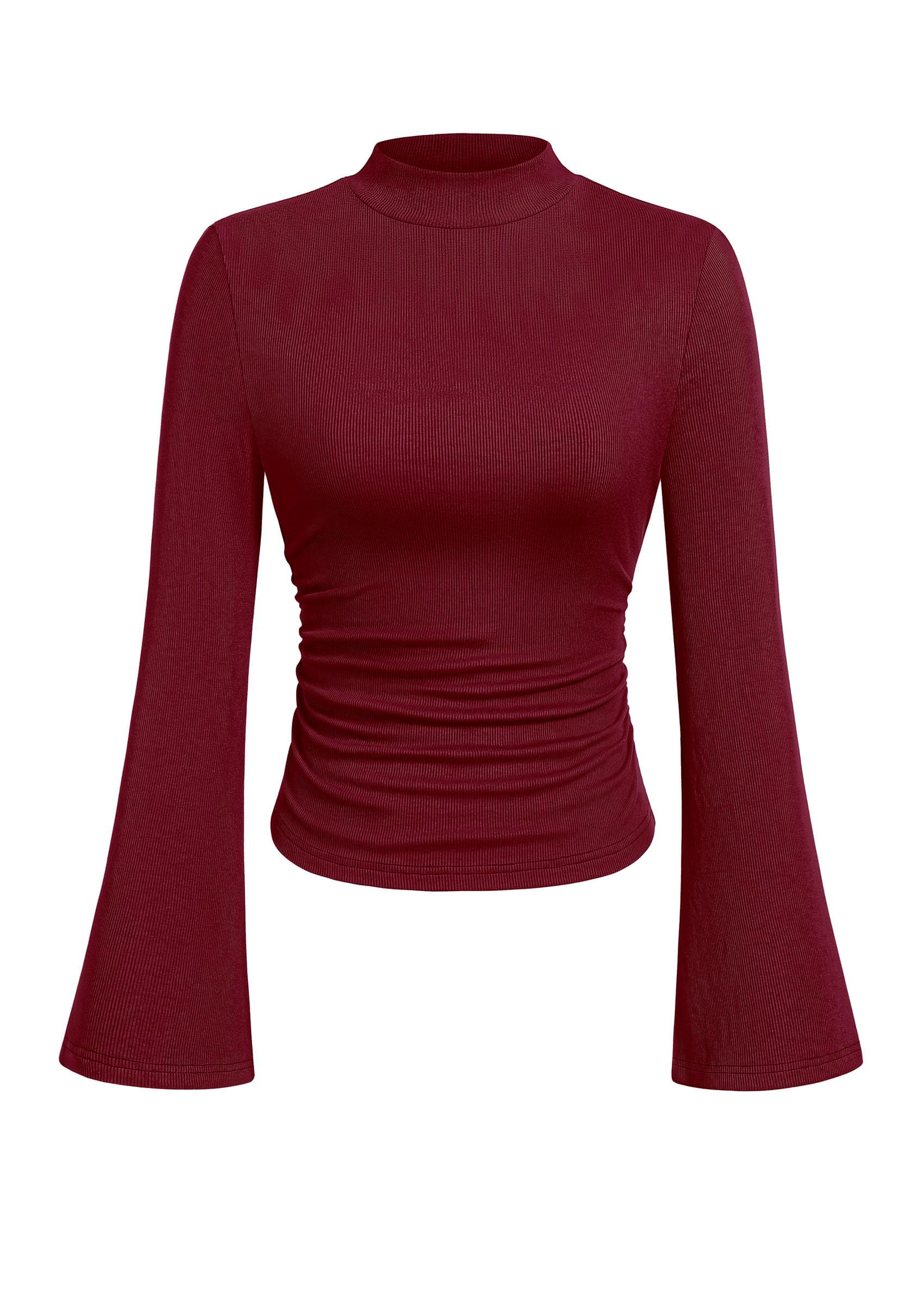 PRETTYGARDEN Camicie a maniche lunghe da donna 2026 autunno a coste per uscire t