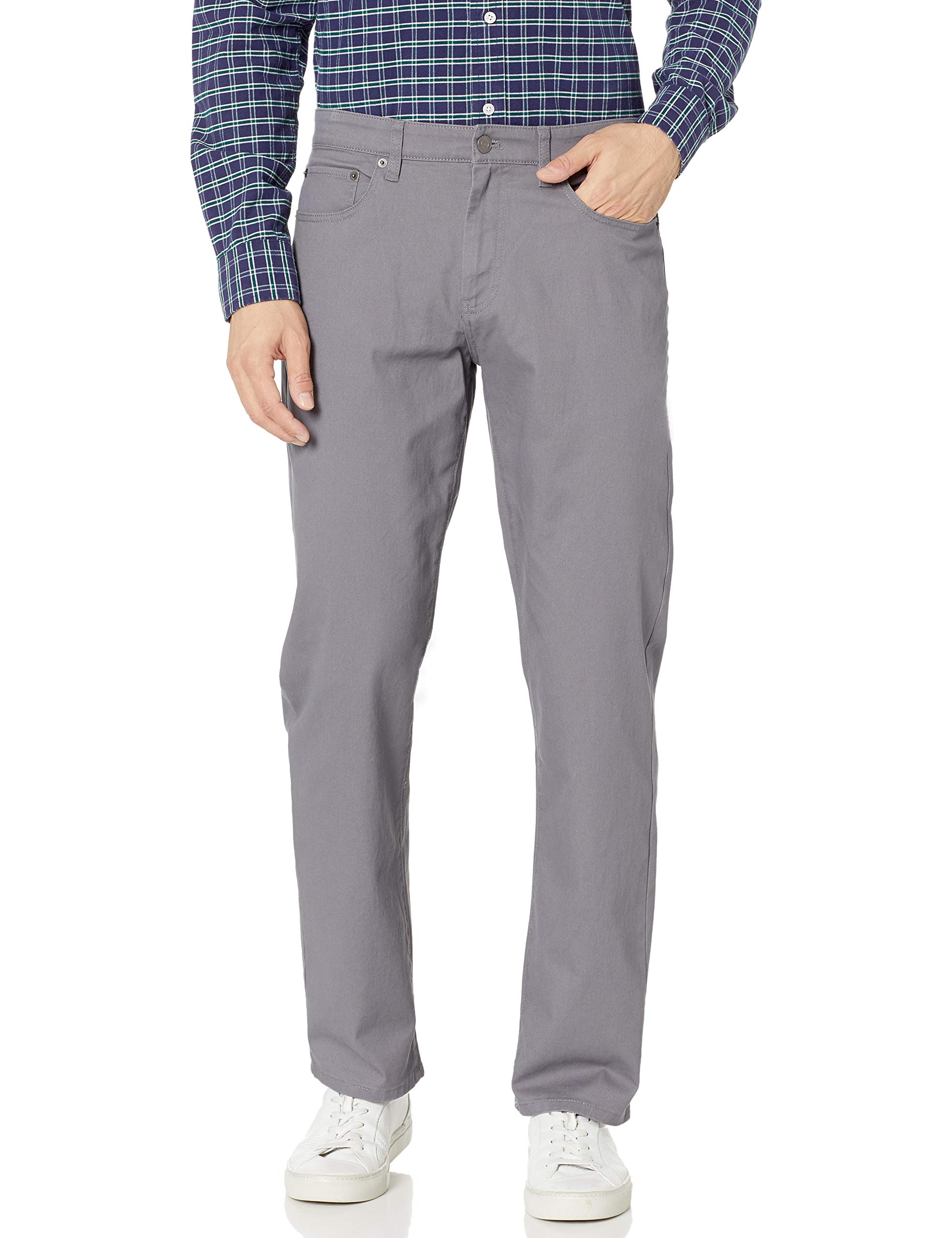 Amazon Essentials Men's Athletic-Fit 5-Pocket Stretch Twill Trouser (Available i