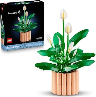 LEGO Botanicals Peace Lily 11504 | Set for Adults, Artificial Potted Plant, Faux White Flowers & Buds, DIY Living Room or Bedroom Decor, Gift Idea, 474 Pieces