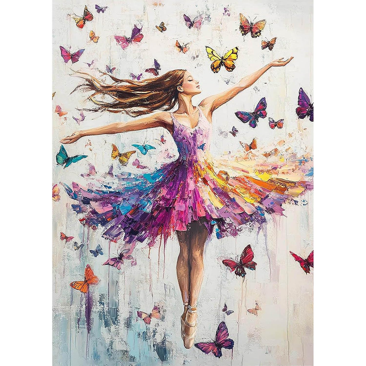 Dancing Girl Diamond Art Painting Kits for Adults - Full Drill Diamond Dots Pain