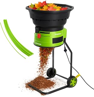GreenSweep XL Bladeless Leaf Shredder & Mulcher | Powerful 15 Amp, 9,000RPM Motor for 18:1 Reduction Ratio