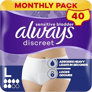 Always Discreet Pants Large 40 pants (10ct X 4)