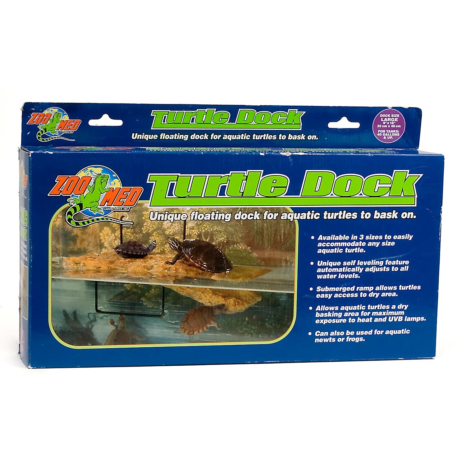 Zoo Med Laboratories TD30 Turtle Dock for 40 Gallon Tanks, Large, 19" x 8"