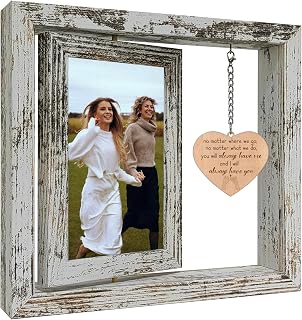 Cornice portafoto in legno con scritta in lingua inglese "No Matter Where We Go - No Matter What We Do - You Will Always Have Me and I Will Always Have You", idea regalo per amici che vanno via e