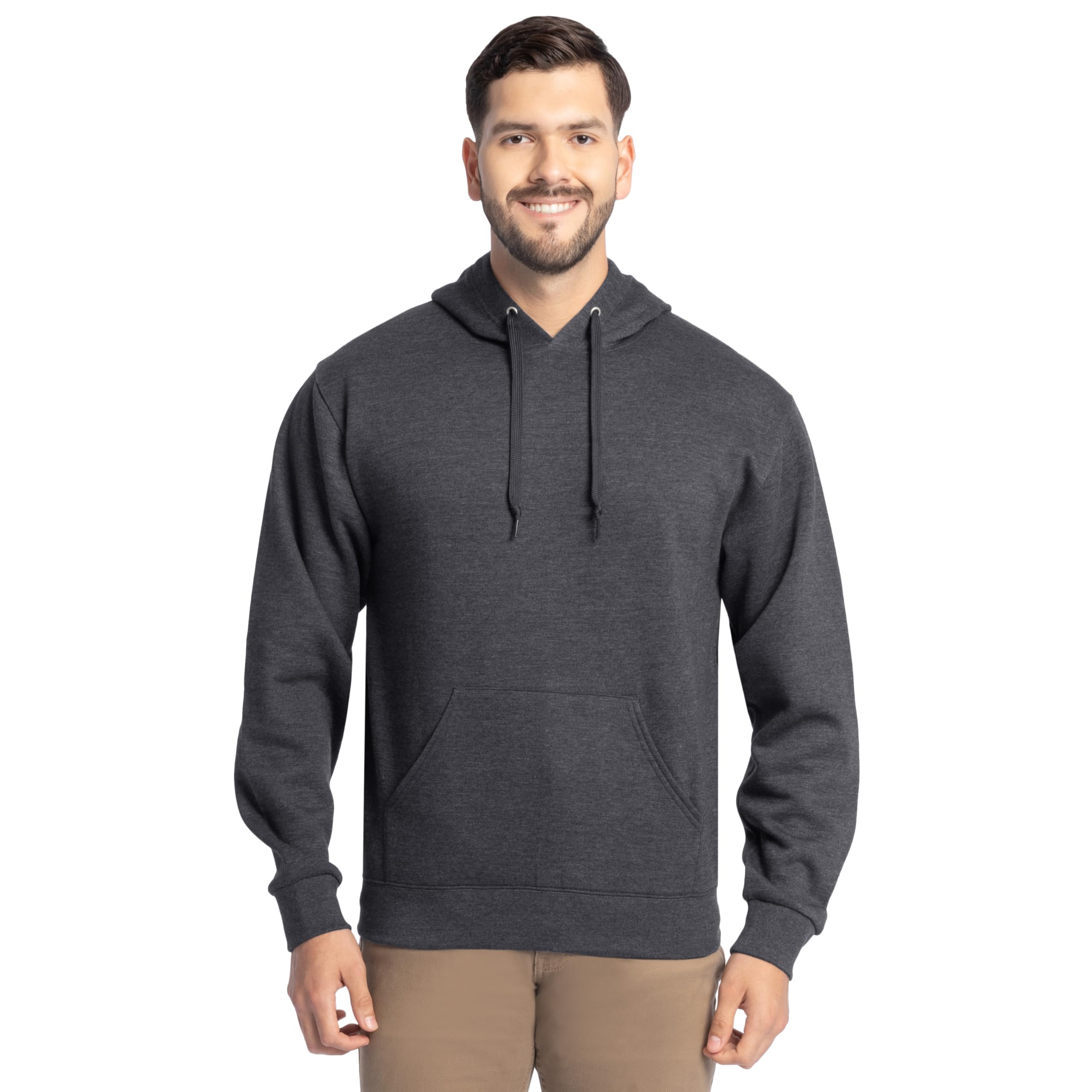 Fruit of the Loom Men's Eversoft Fleece Pullover Hooded Sweatshirt, Moisture Wic