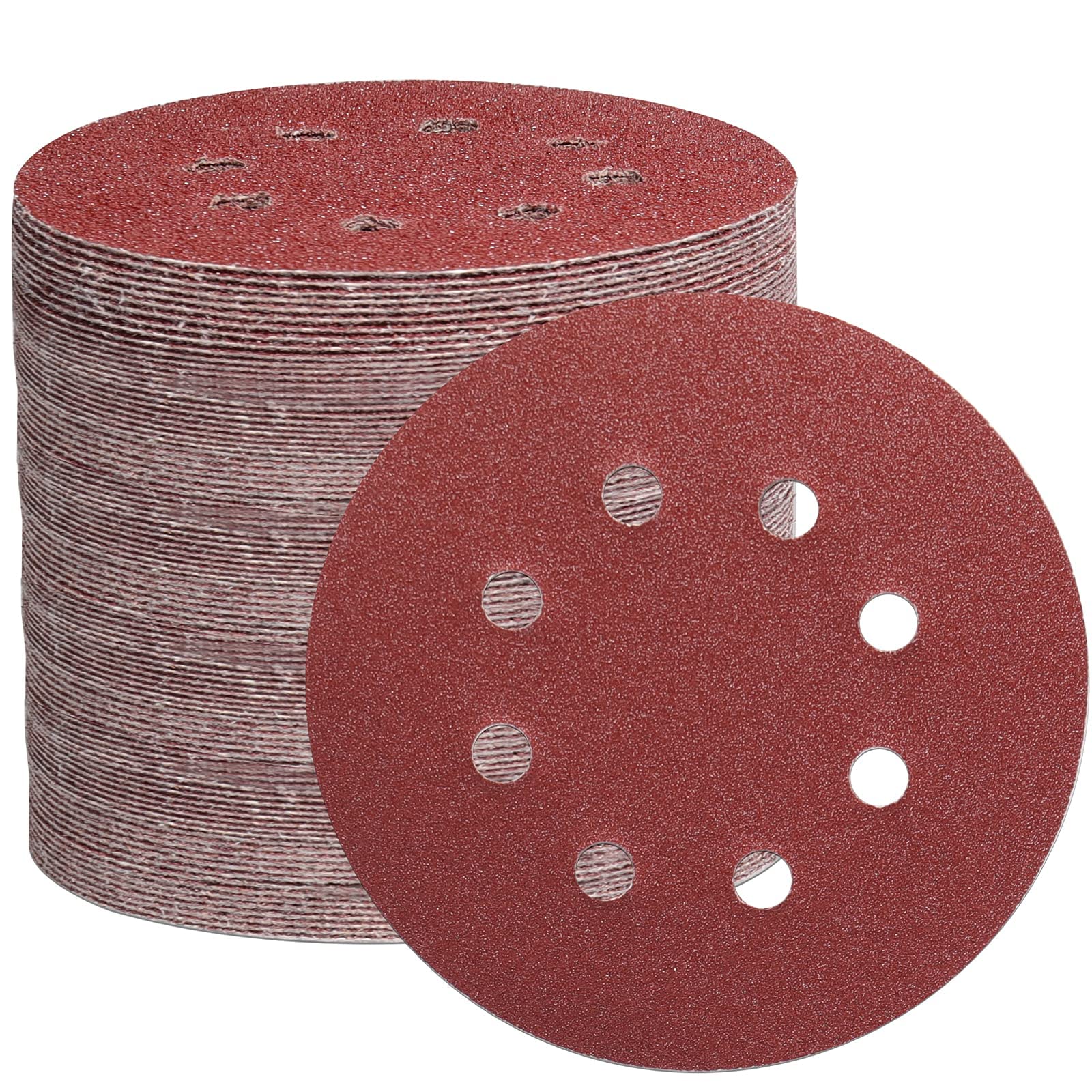 STEBRUAM 105Pack Sanding Discs 125mm Sandpaper Mix Grit for Orbital Sander