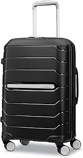 Samsonite Freeform Hardside Carry-On Luggage with Spinner Wheels - Hardshell Suitcase - TSA, Airline-Approved - Expandable Hard Shell, Smooth Rolling Wheels for Lightweight Travel – Black