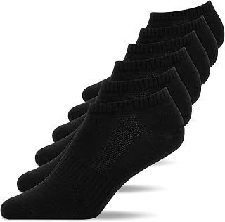 Snocks Trainer Socks for Men and Women Made of Organic Cotton, Set of 6
